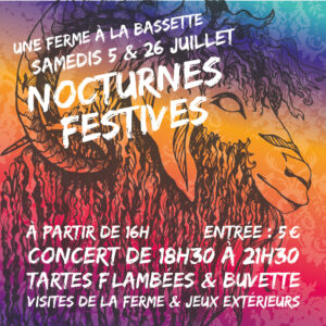 Nocturnes Festives à la ferme 2025 : 5 et 26 juillet